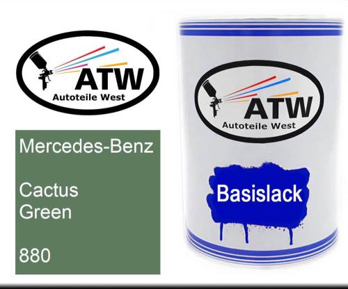 Mercedes-Benz, Cactus Green, 880: 500ml Lackdose, von ATW Autoteile West.